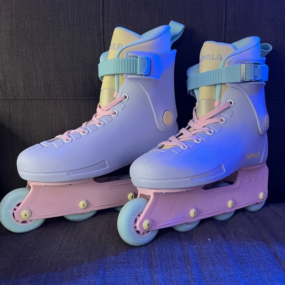NWOB Impala Lightspeed In-line Fairy Floss roller skates